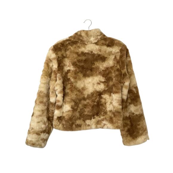 Donna Salyers Fabulous Furs Caramel Cream Color Fox Rabbit Faux Size XL READ - Picture 2 of 16